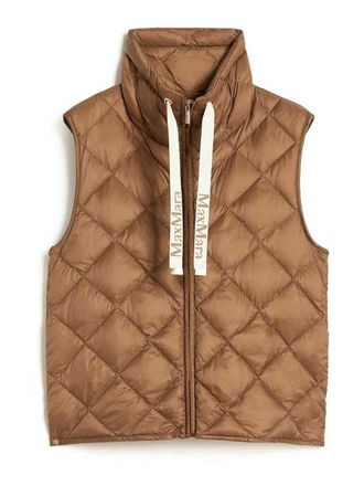 Max Mara Padded Vest In Water-Repellent Nylon Canvas