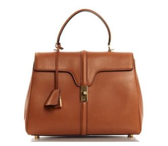 Celine Tan Classic 16 Top Handle Bag