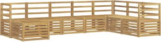 vidaXL Conjunto De Sof&aacute;s De Exterior 8 Uds. Blanco Vidaxl