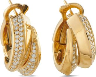 Cartier Orecchini in oro giallo 18 carati con diamanti