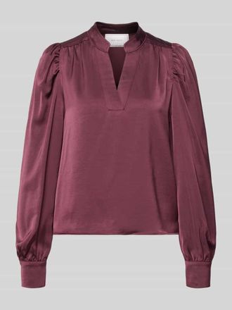 Neo Noir Neo Noir Blusenshirt mit V-Ausschnitt Modell Rosslyn in Bordeaux, Gr&ouml;&szlig;e 42