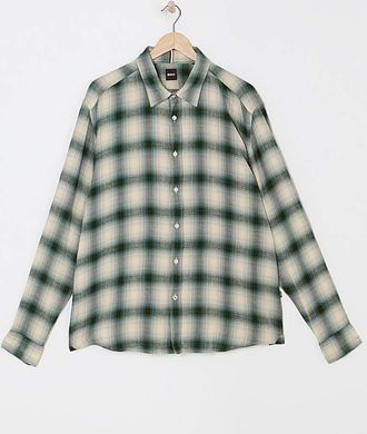 HUGO BOSS Green Check Long Sleeve Shirt