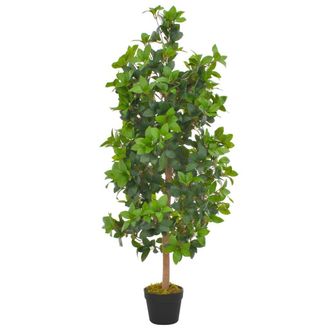 Berkfield Home Artificial Plant Laurel Tree with Pot Green 120 cm