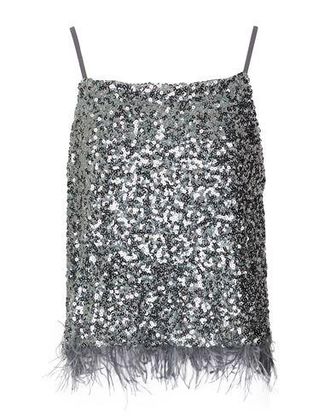 8 by YOOX SEQUIN HALTER TOP