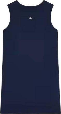 Celine Mini Jurk van Fijne Wol - Dames - Korte kleedjes - Blauw - S - Wol - Kleedjes