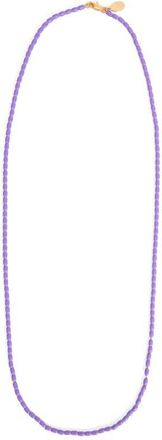 Clare Vivier Enamel Barrel Chain Necklace in Jacaranda at Nordstrom