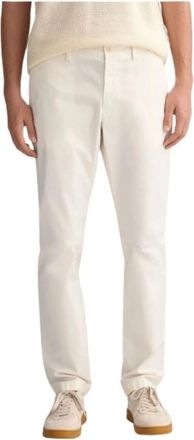 GANT Slim Fit Chino Broek Hallden - Heren - Regular Fit Jeans - Wit - W40 - Katoen - Jeans