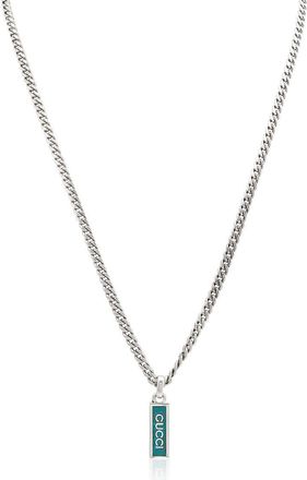 Gucci Unisex 925-Sterling Sterling Silver Green Necklace