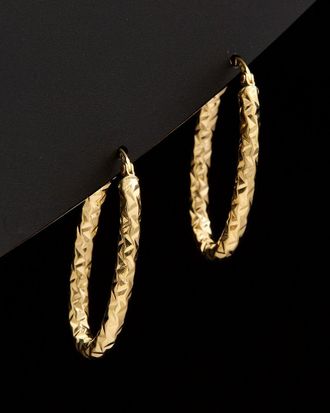 Italian Gold, Inc 14K Italian Gold Oval Hoops