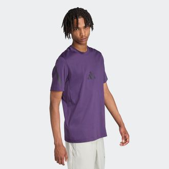 adidas T-Shirt ADIDAS SPORTSWEAR M Z.N.E. TEE, Herren, Gr. XXL, aurora plum, Obermaterial: 100% Baumwolle, normal, Rundhals, Shirts T-Shirt, sportlicher Stil