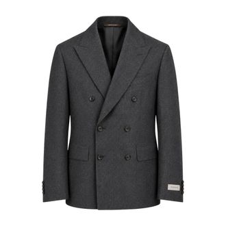 Canali Heren, Pakken, Grijs, Maat: M