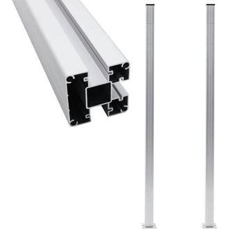 vidaXL Postes De Valla 2 Unidades Aluminio 185 Cm Vidaxl