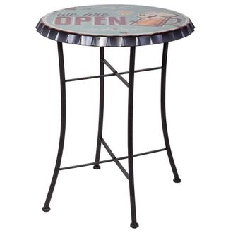 Wanderlust Deco Wanderlust Deco - Mesa De Metal Azul 60x75 Cm
