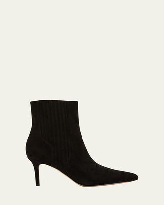 Veronica Beard 70mm Lisa Suede Stiletto Ankle Booties