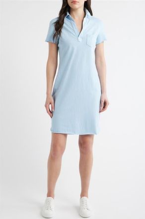Frank & Eileen Lauren Cotton Polo Dress in Dive Blue at Nordstrom, Size X-Small
