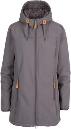 Trespass Kristen Longer Length Hooded Waterproof Jacket in Carbon at Nordstrom, Size Xx-Small
