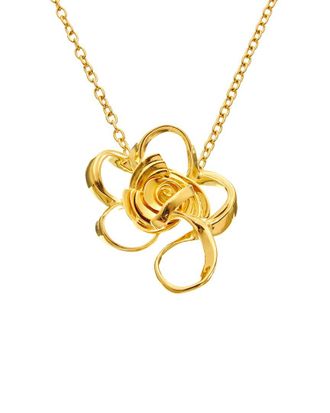 Oscar De La Renta Large Geometric Rose Necklace