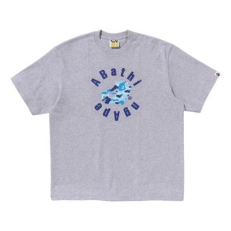 A Bathing Ape Abc Camo Heart Ape Relaxed Fit T-Shirt Grey 1L30-110-328-GRY