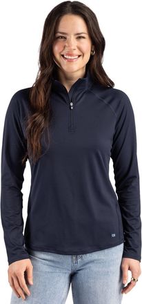 Cutter & Buck Prospect Recycled Featherlight Stretch Womens Quarter Zip