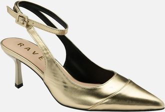 Ravel Womens Catrine Womens Slingback Court Shoes - Gold - Size: 5