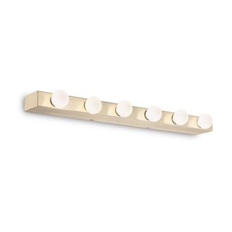 Netlighting Prive 6 Light Wall Light Brass in Yellow