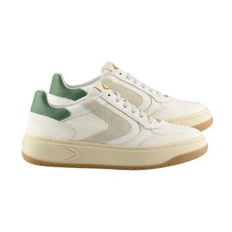 Valsport Sneakers, male, Multicolor, Size: 12 US White Green Leather Suede Sneakers
