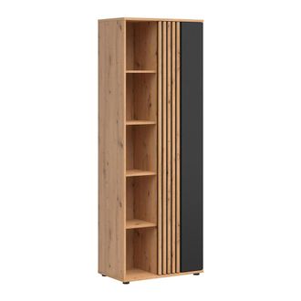 Petits Meubles Armario 1 puerta y negro tableros aglomerados laminados madera