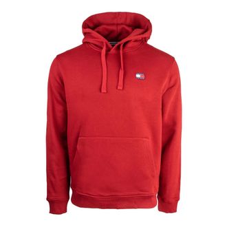 Tommy Hilfiger Heren Badge Hoodie - Heren - Sweatshirts & Hoodies - Rood - Maat: S