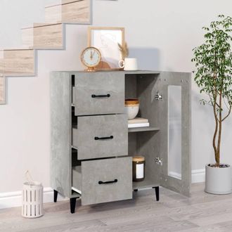 Berkfield Home Sideboard Concrete Grey 69.5x34x90 cm Engineered Wood