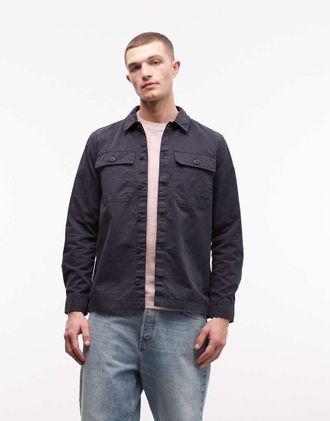 Barbour Arlo - Giacca blu navy con bottoni e logo