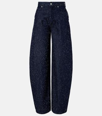 Jacquemus Logo barrel-leg jeans