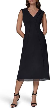 DKNY Sleeveless A-Line Cocktail Dress in Black at Nordstrom, Size 12