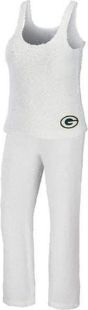 WEAR by Erin Andrews Womens WEAR by Erin Andrews Cream Green Bay Packers Plus Size Cozy Scoop Neck Tank Top & Pants Set at Nordstrom, Size 3X