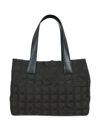 Chanel 2005 Jacquard Travel Line tote bag - Brown