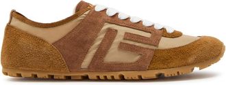 Balmain Racer 45 Suede and Nylon Sneakers - Beige - 39 (IT39 / UK6)