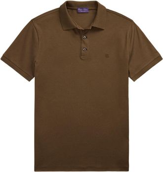 Ralph Lauren Purple Label cotton polo shirt - Brown
