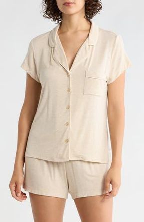 Nordstrom Rack Tranquility Shortie Pajamas in Beige Burnt Heather at Nordstrom Rack, Size X-Large
