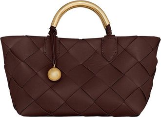 Rebecca Minkoff Frankie Woven Mini Leather Tote