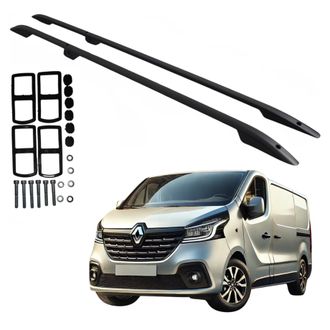 OEM Barras De Techo Opel Vivaro Renault Trafic Talento Nv300 2014- Long Black