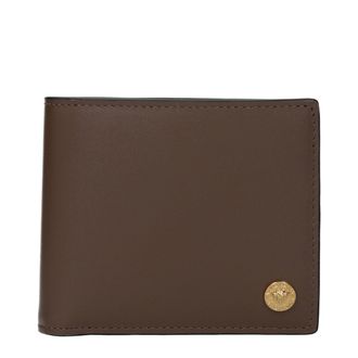 Versace Brown Leather Mens Wallet