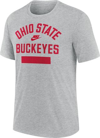 Nike Ohio State Legacy Nike Mens College T-Shirt in Grey | NJFD06GOBV-AC2