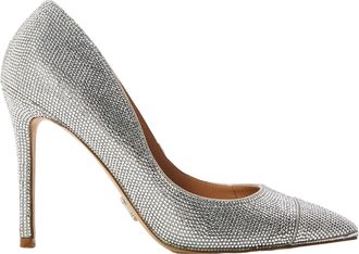 Steve Madden Evelyn-pumps met naaldhak voor dames (Zilver)