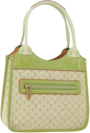 Louis Vuitton Pre-owned Canvas Handbag - Dames - Vintage Handtas - Groen - ONE Size - Vintage