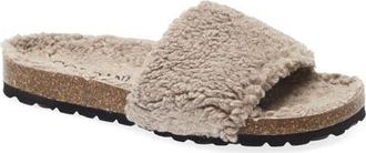 Cordani Mylie Faux Fur Slide Sandal in Moon at Nordstrom, Size 8.5Us