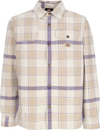 Dickies Beige Flanellen Overhemd Met Lange Mouwen - Heren - Casual Overhemden - Beige - S - Katoen - Overhemden