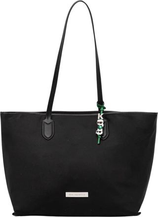Karl Lagerfeld Ikon Tote Bag - Dames - Shoppers - Zwart - ONE Size - Polyester - Tassen