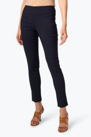 Elliott Lauren Control Stretch Pull On Ankle Pants In Navy