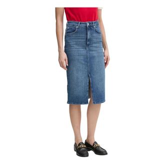 Joop Dames, Rokken, Blauw, Maat: XS Katoen