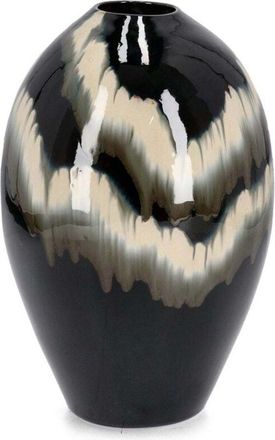 Decorspace Vaso Coira bombato in terracotta smaltata per uso esterno h 42 cm