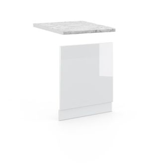 Vicco Panel Frontal Fame-line, Blanco Alto Brillo, 60 Cm, Et M&aacute;rmol